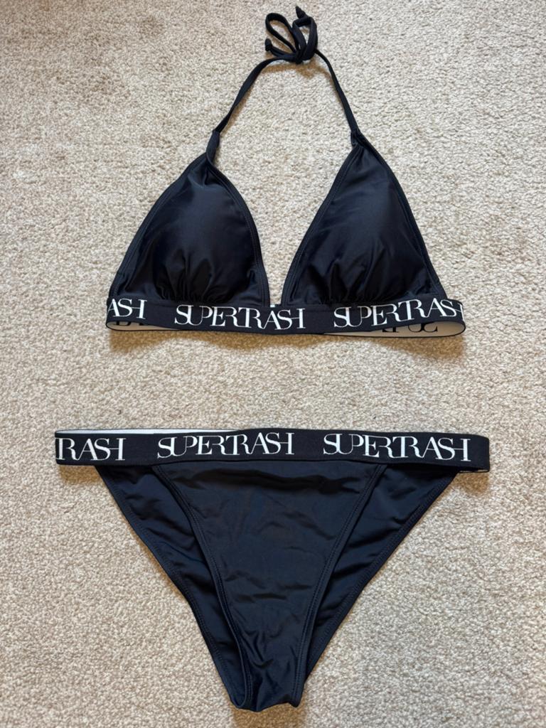 Supertrash bikini maat M, Ophalen of Verzenden, Zo goed als nieuw, Zwart, Bikini
