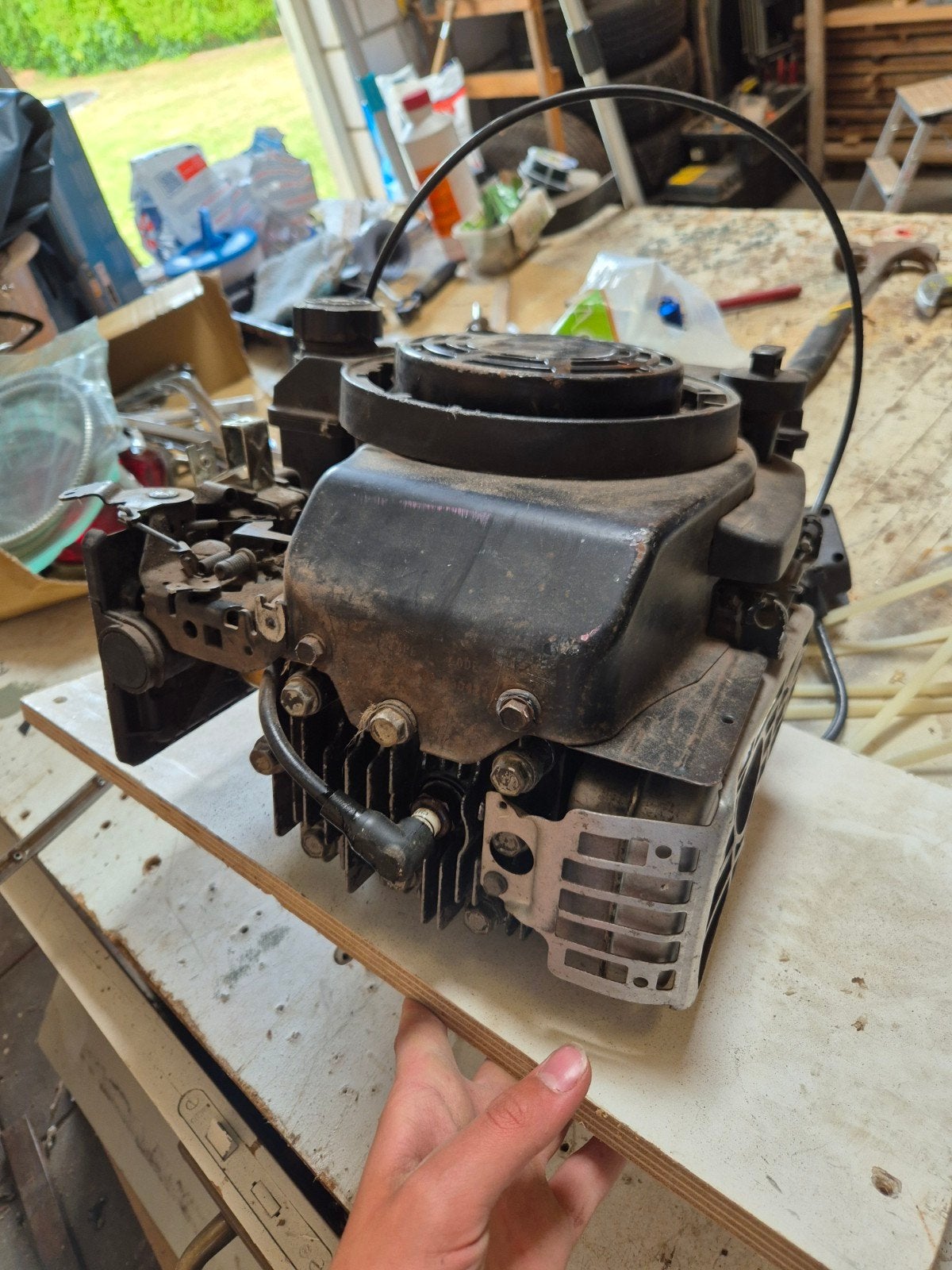 grasmaaier motor, Ophalen, Cirkelmaaier, Gebruikt, Briggs & Stratton