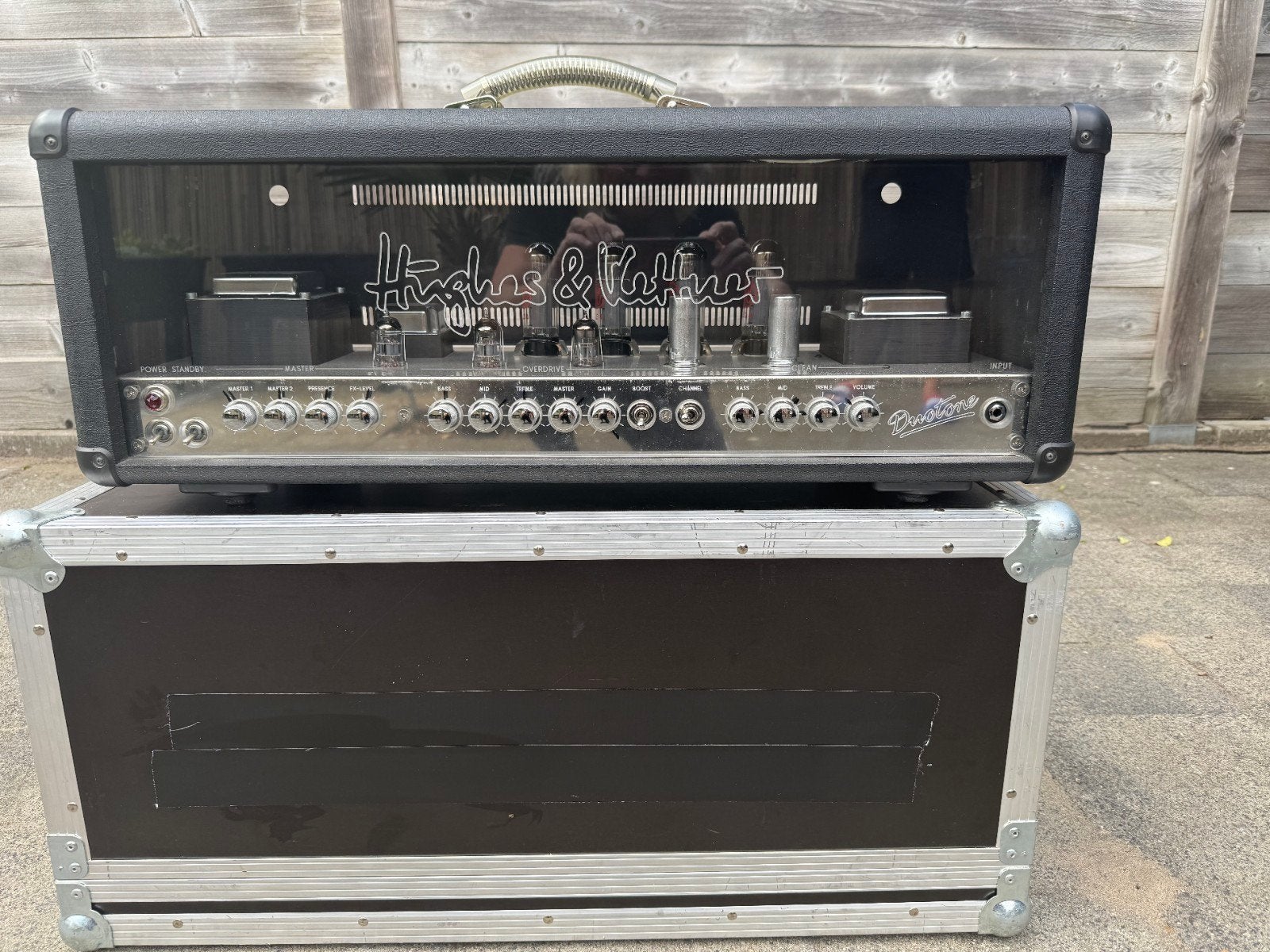 Hughes & Kettner Duotone 100W buizenversterker, Ophalen, Gebruikt, Gitaar, 100 watt of meer