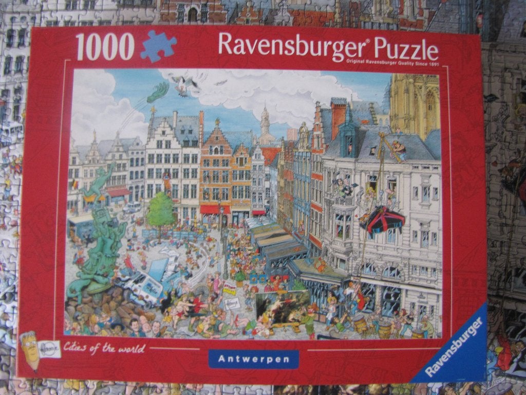 legpuzzel stad Antwerpen, Ophalen, 500 t/m 1500 stukjes, Zo goed als nieuw