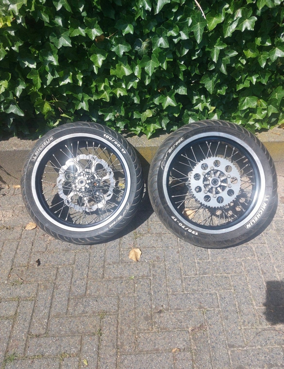 17 inch spaakvelgen voor brommer, Ophalen of Verzenden, Gebruikt, Frame