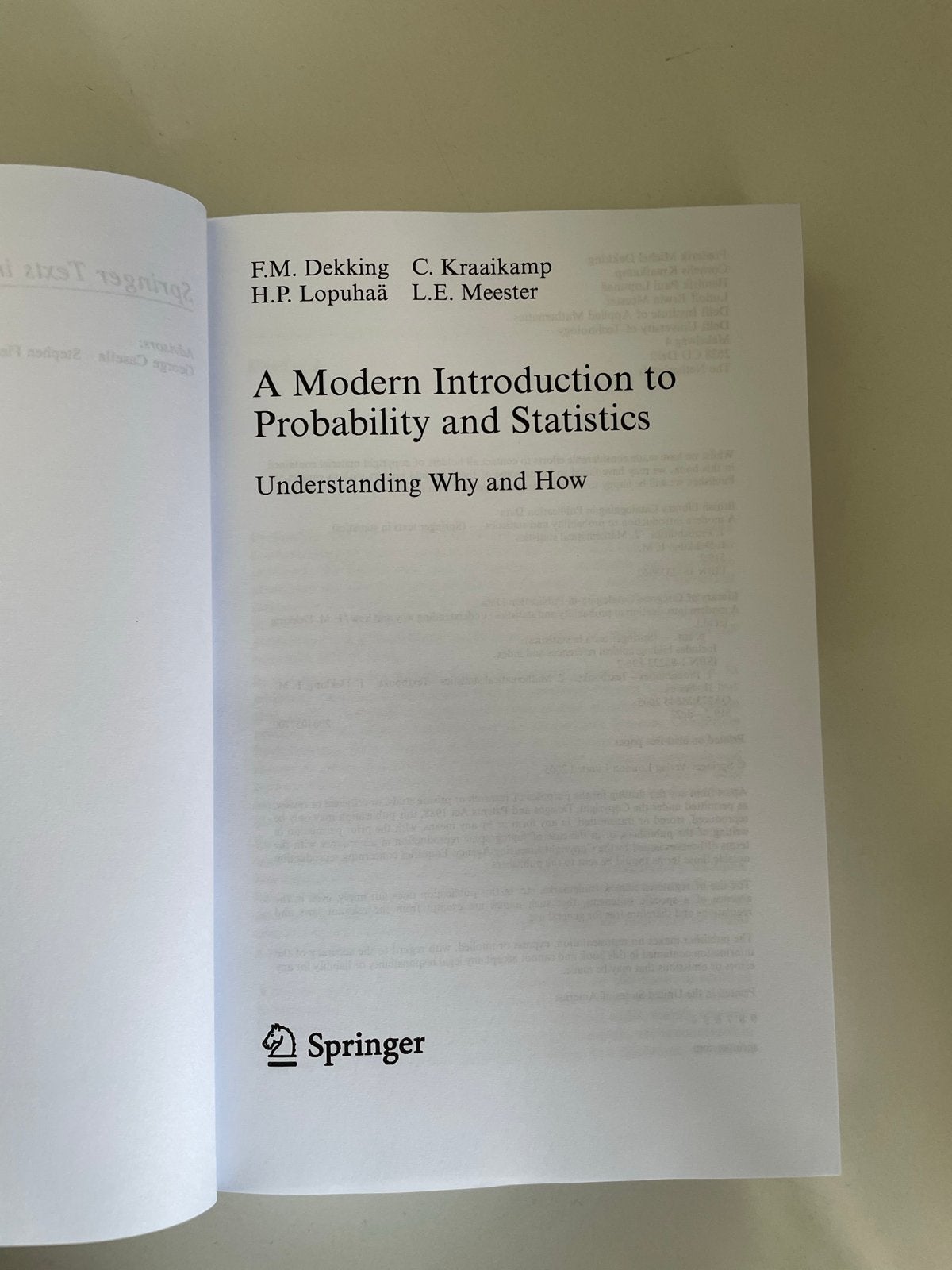 A Modern Introduction to Probability and Statistics, Ophalen, Beta, Zo goed als nieuw, WO