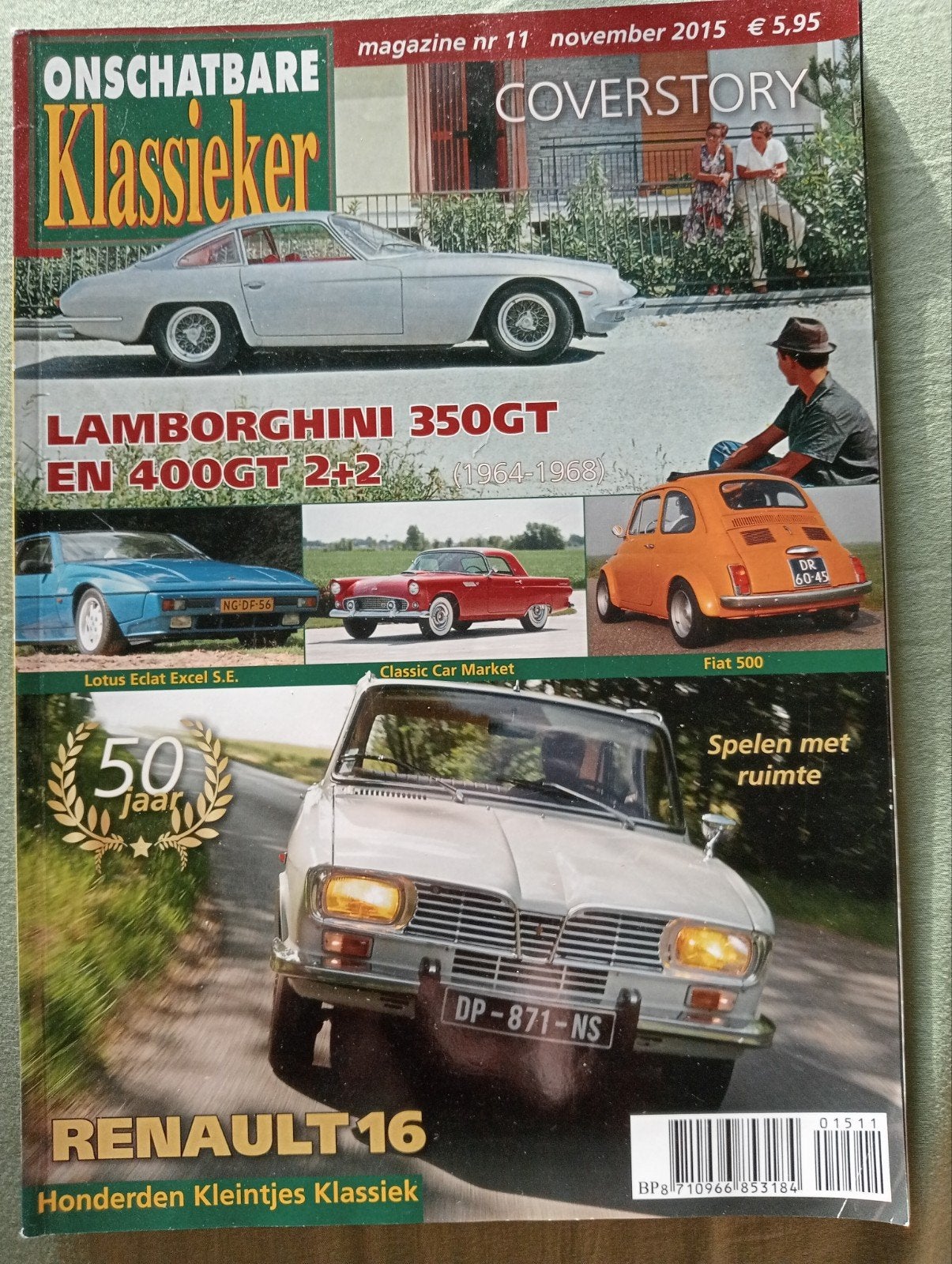 Onschatbare Klassieker magazine nr 11 november 2015, Ophalen of Verzenden, Gelezen, Overige typen
