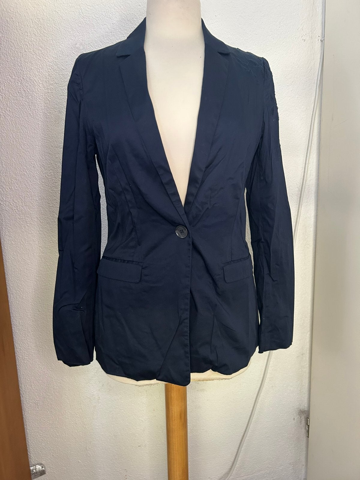 Dames katoenen blazer | Yaya | maat M/38 | als nieuw, Kleding | Dames, Maat 38/40 (M), Blauw, Ophalen of Verzenden, Zo goed als nieuw