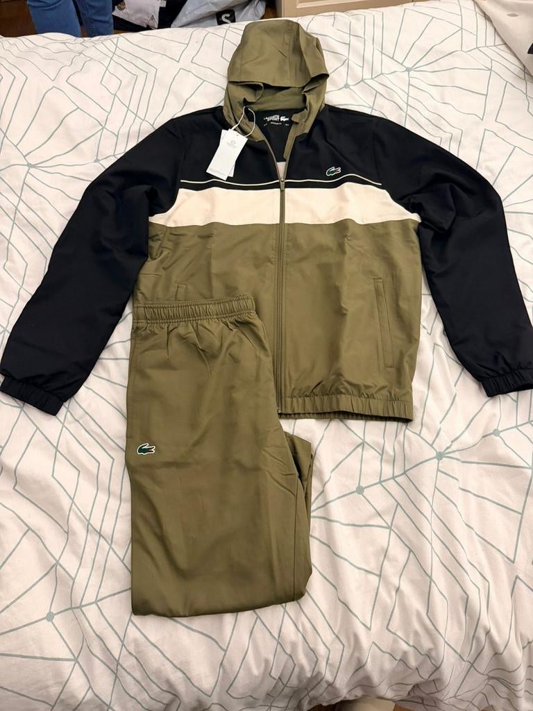 Diamant Trainingspak Donker Groen/Zwart, Maat 52/54 (L), Lacoste, Overige typen, Nieuw