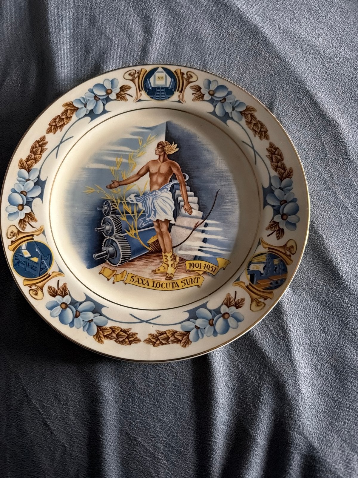 Gedenkbord 50 jaar Nederlandse Bond van Steen- en Offsetdruk, Antiek en Kunst, Ophalen of Verzenden