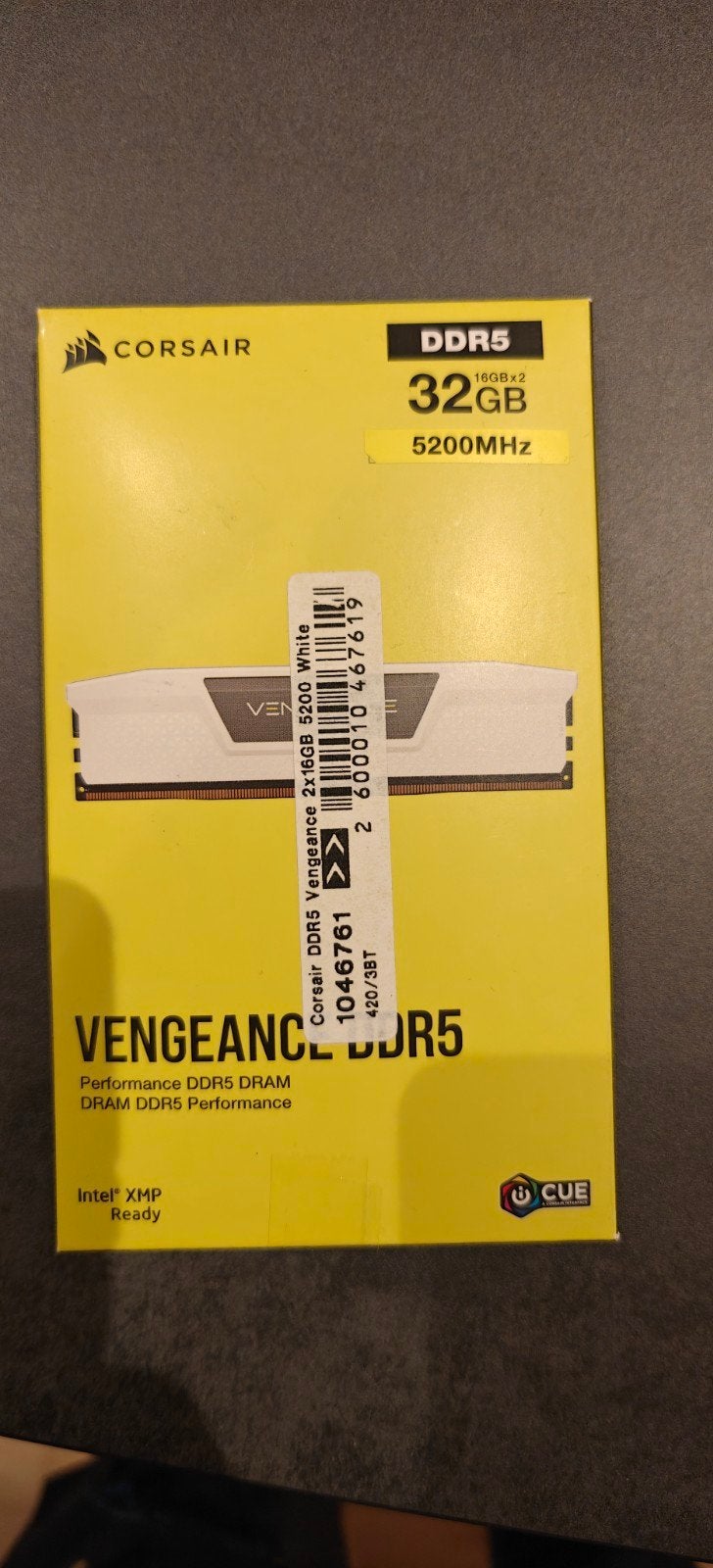 Corsair Vengeance DDR5 RAM 32GB (2x16GB) 5200MHz, 32 GB, Server, Nieuw, Ophalen of Verzenden