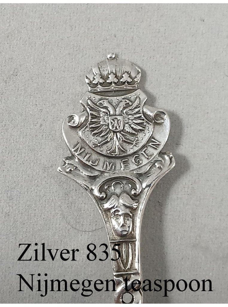 Zilveren theelepel Nijmegen antiek 835 zilver, Ophalen of Verzenden, Zilver