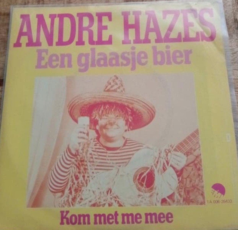 André Hazes - Een glaasje bier / Kom met me mee (Single), Cd's en Dvd's, Vinyl Singles, 7 inch, Single, Zo goed als nieuw, Nederlandstalig
