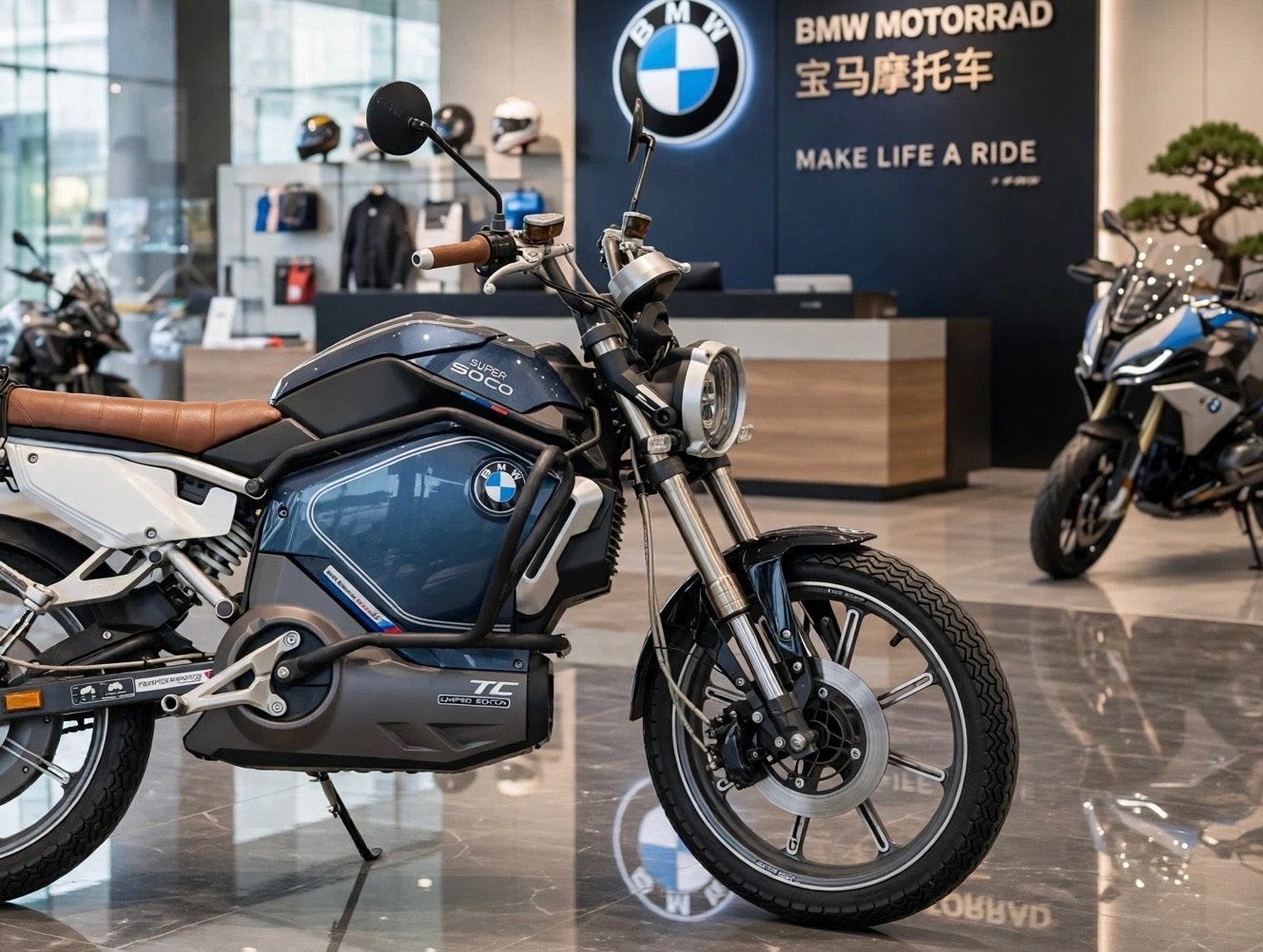 Super Soco TC+BMW electrische brommer, Fietsen en Brommers, Zo goed als nieuw, 3 versnellingen, Ophalen, Overige merken