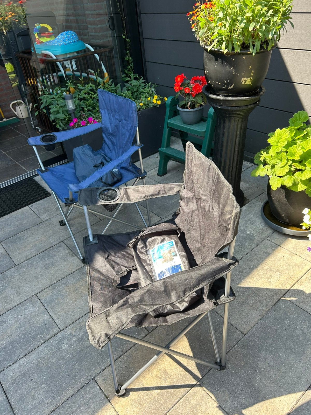 Draagbare camping of strandstoelen, Ophalen, Gebruikt, Campingstoel