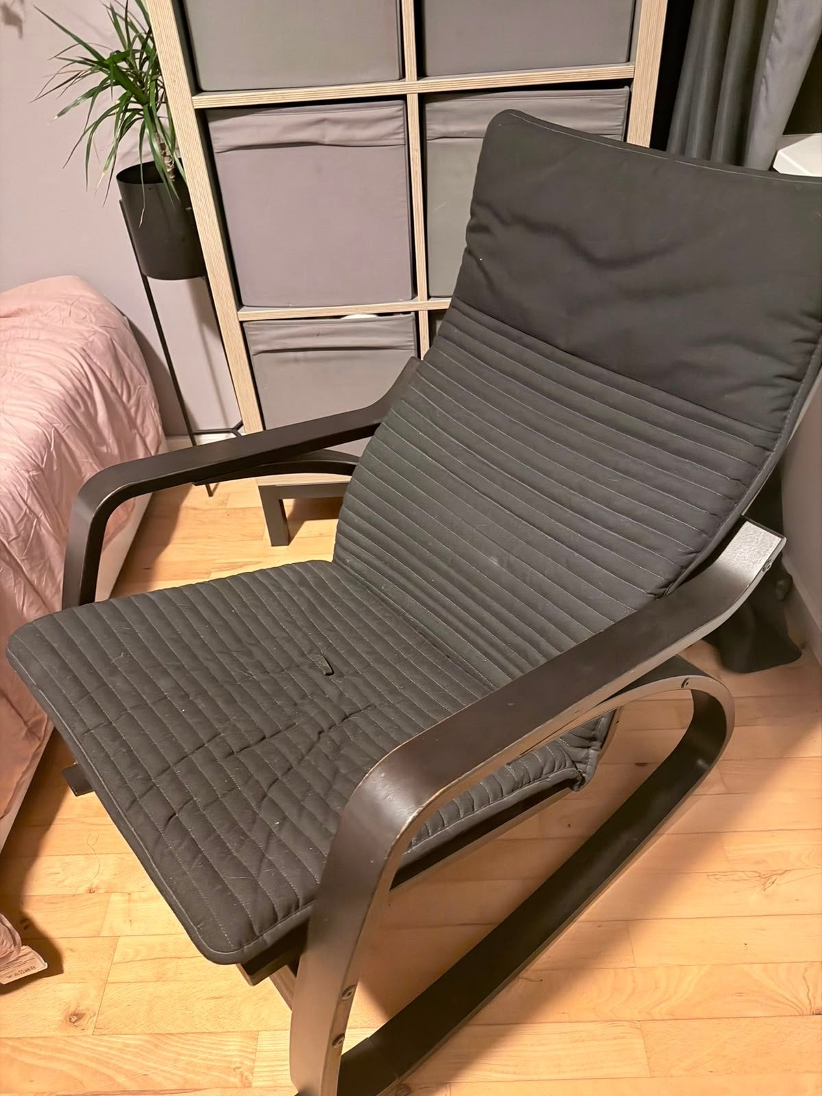 IKEA POÄNG Schommelstoel - Tijdloos Comfort, Ophalen, Gebruikt, 75 tot 100 cm, 50 tot 75 cm