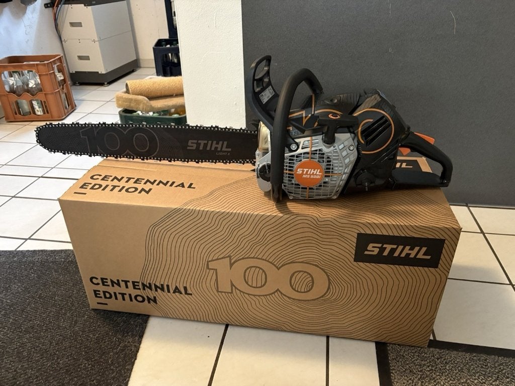 STIHL MS 500i Centennial Edition 100 jaar benzinekettingzaag, Stihl, 70 mm of meer, Kettingzaag, Nieuw