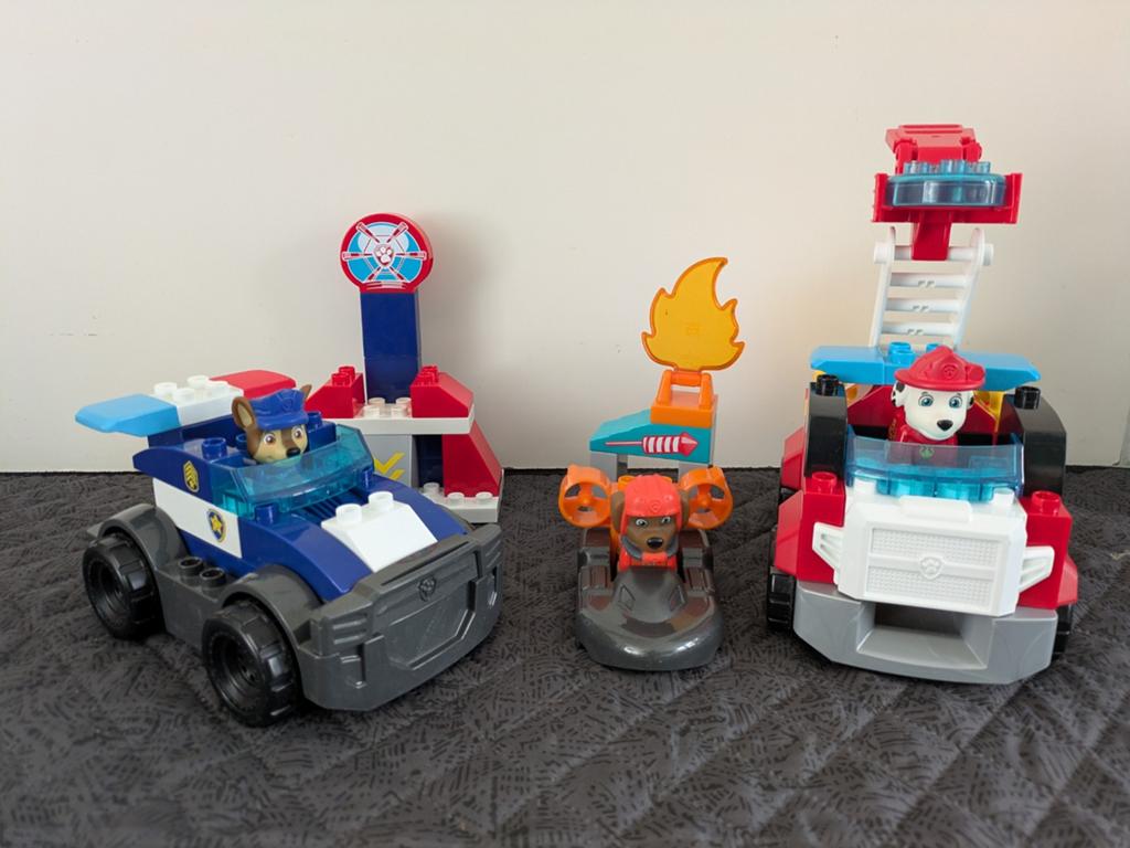 Paw Patrol Mega Bloks Duplo - 2 complete sets, Kinderen en Baby's, Speelgoed | Duplo en Lego, Ophalen of Verzenden, Zo goed als nieuw