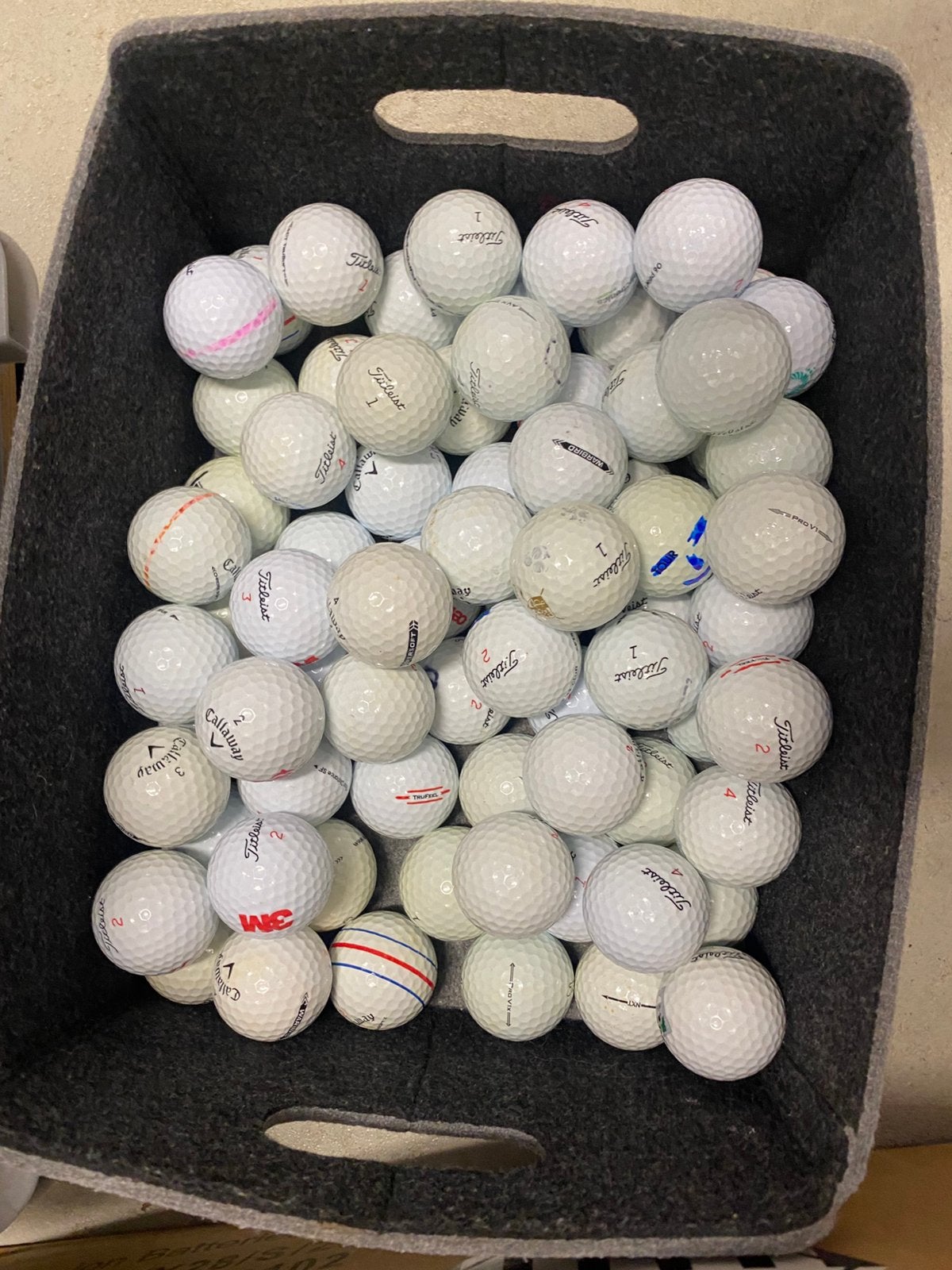 Golfballen Titleist,callaway mix, Ophalen of Verzenden, Zo goed als nieuw, Bal(len), Callaway