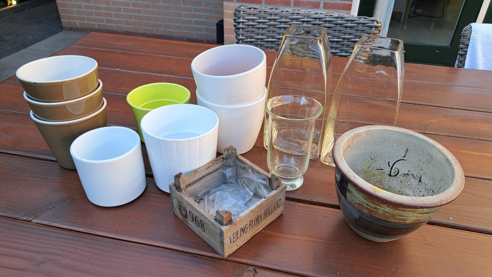 ** KOOPJE Bloempotten en vazen voor binnen, Huis en Inrichting, Ophalen of Verzenden, Gebruikt