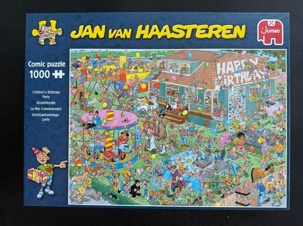 Jan van Haasteren Comic Puzzel - Kinderfeestje 1000 stukjes, Ophalen of Verzenden, Zo goed als nieuw