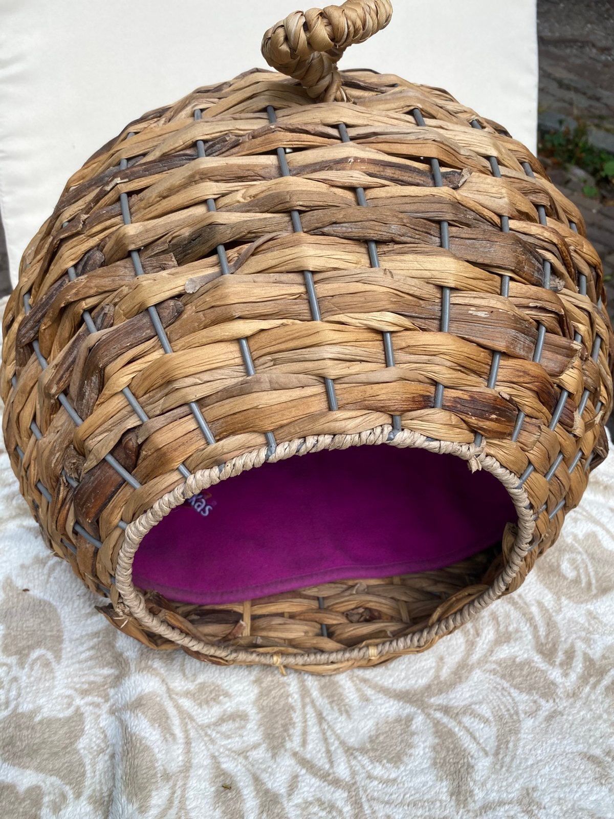 Rotan kattenmand met hengsel, Dieren en Toebehoren, Ophalen of Verzenden, Zo goed als nieuw, Riet