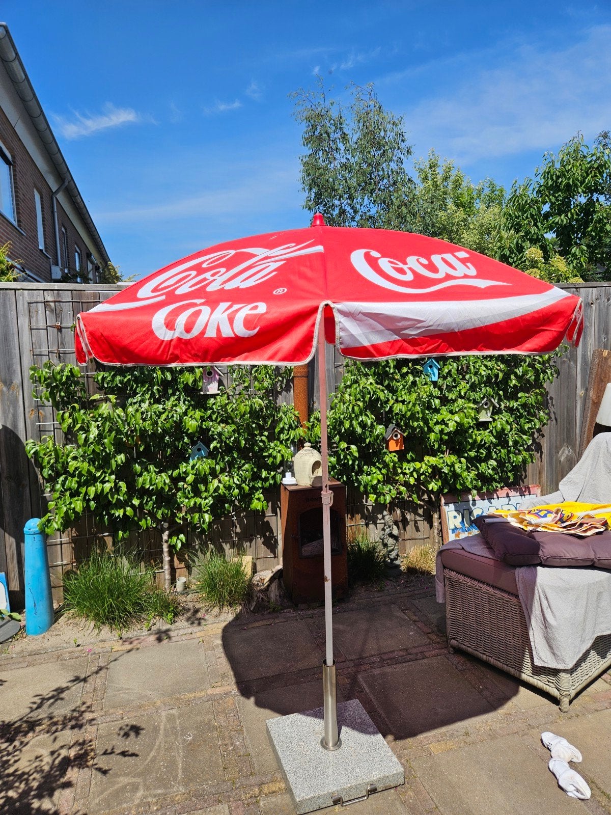 Coca Cola parasol, Tuin en Terras, Parasols, Ophalen