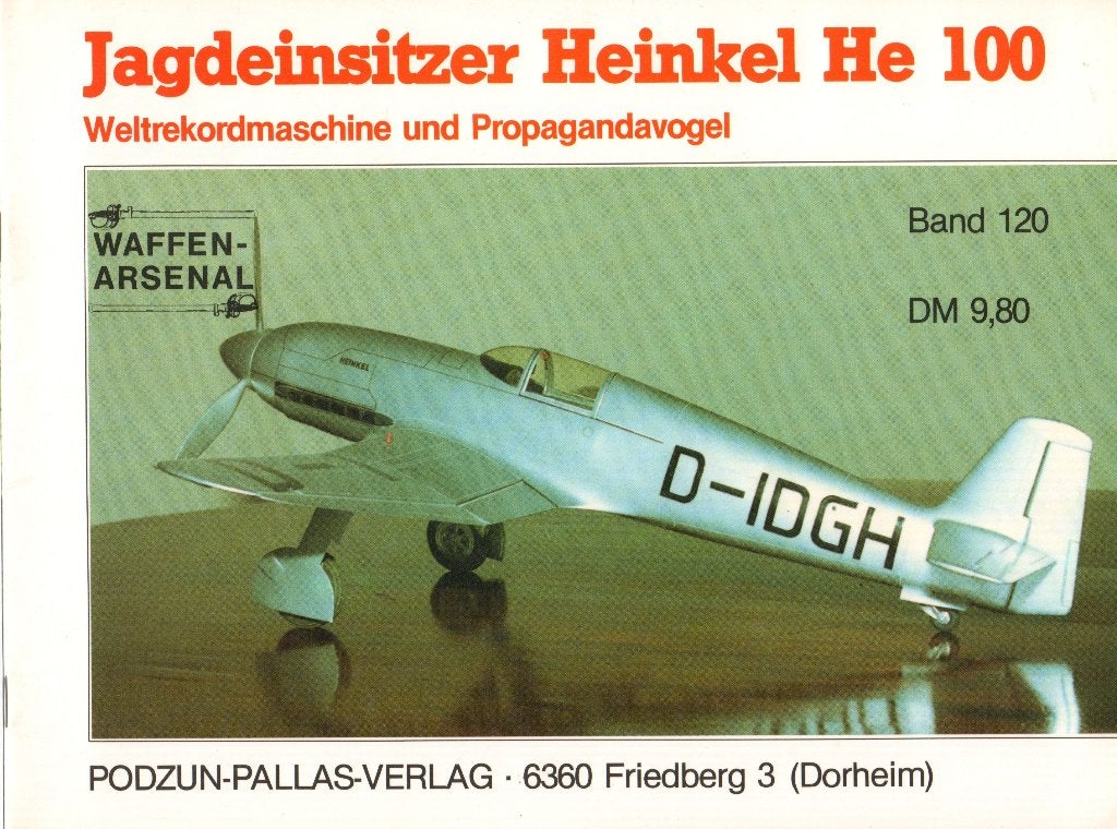 Jagdeinsitzer Heinkel He 100, Ophalen of Verzenden, Voor 1940, Zo goed als nieuw, Landmacht
