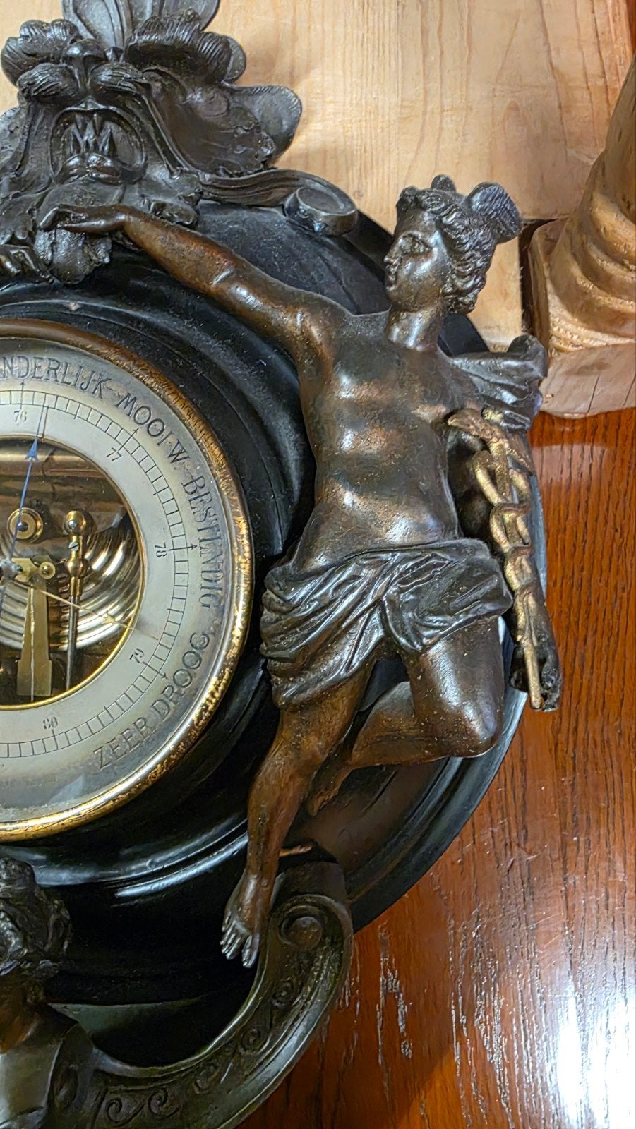 Grote rijk bewerkte samak barometer, Ophalen