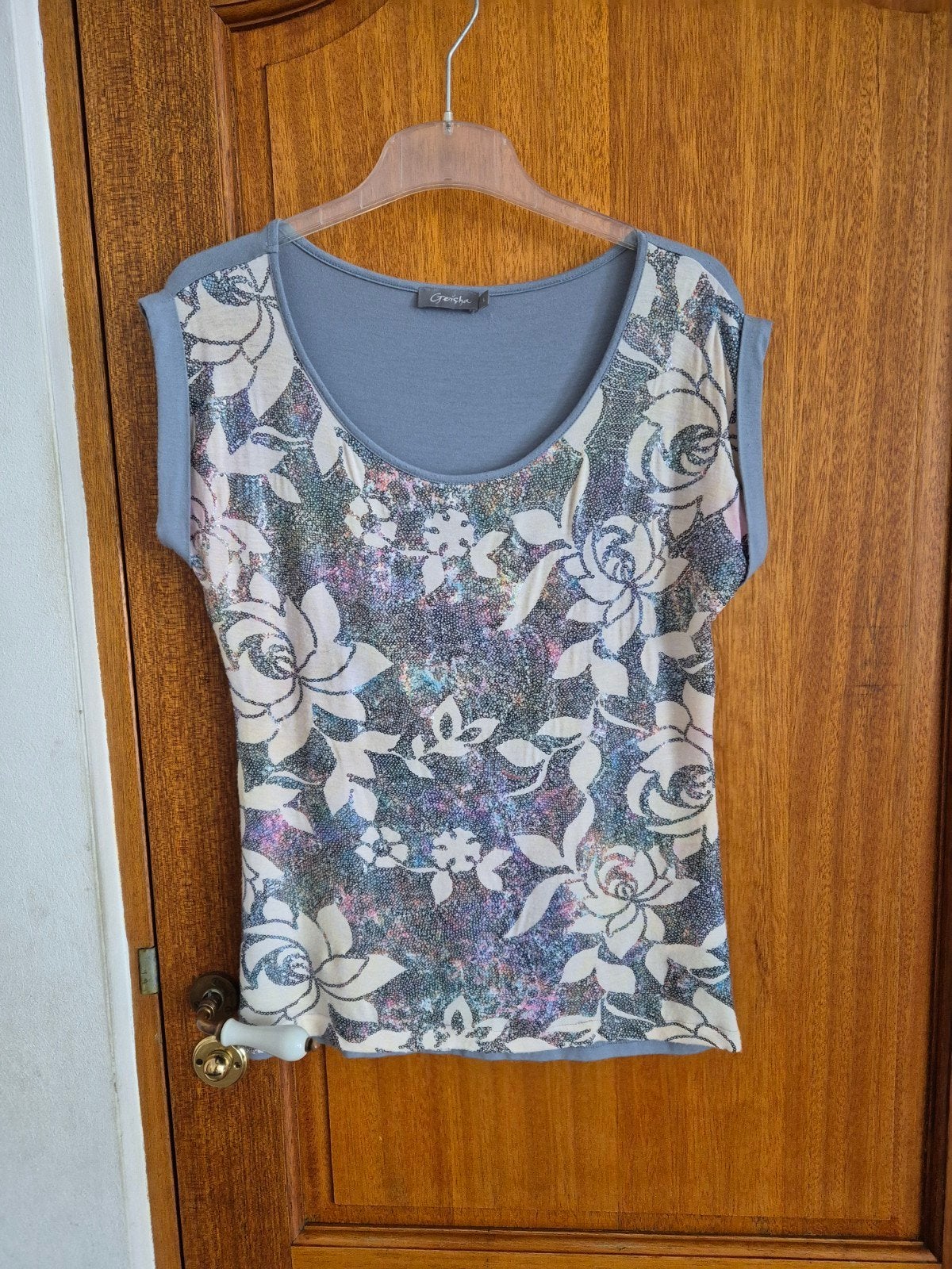 Shirt,  mt. 38 - 40 , Geisha, Kleding | Dames, Maat 38/40 (M), Geisha, Paars, Ophalen of Verzenden