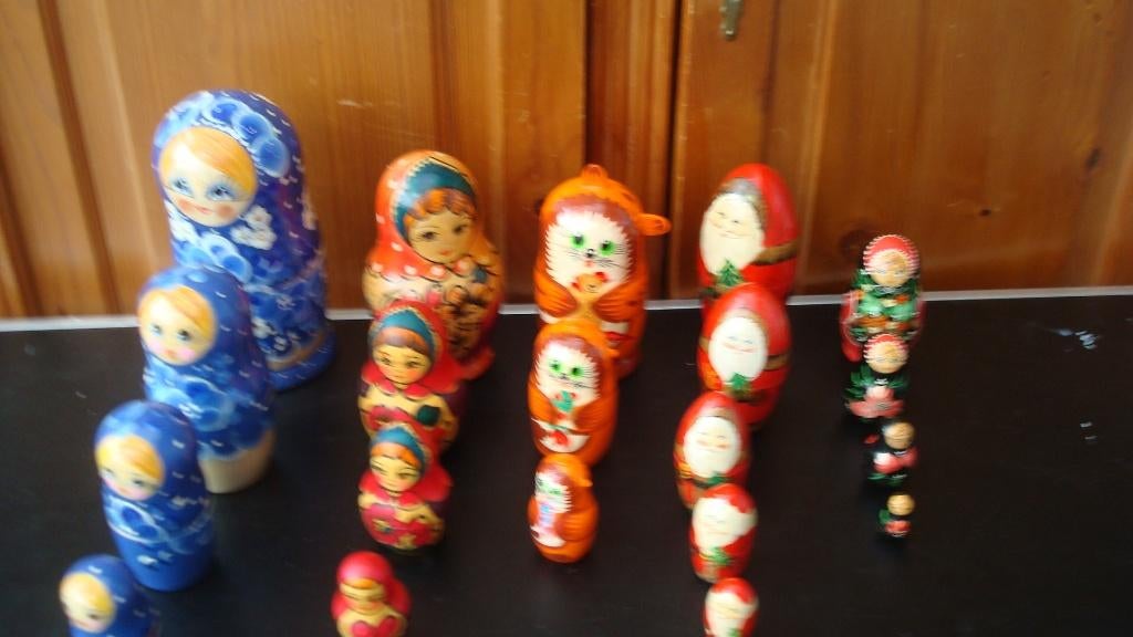Matroesjka poppen, Ophalen of Verzenden, Zo goed als nieuw