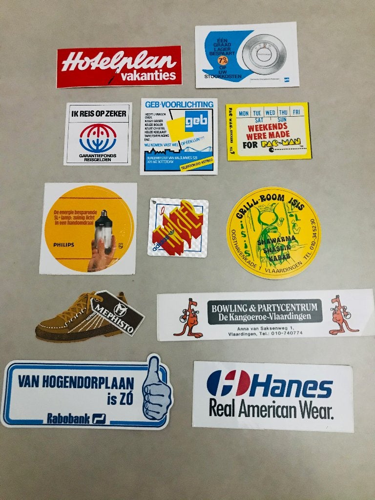Vintage Sticker Collectie - Diverse Merken en Thema's, Ophalen of Verzenden, Nieuw, Overige typen