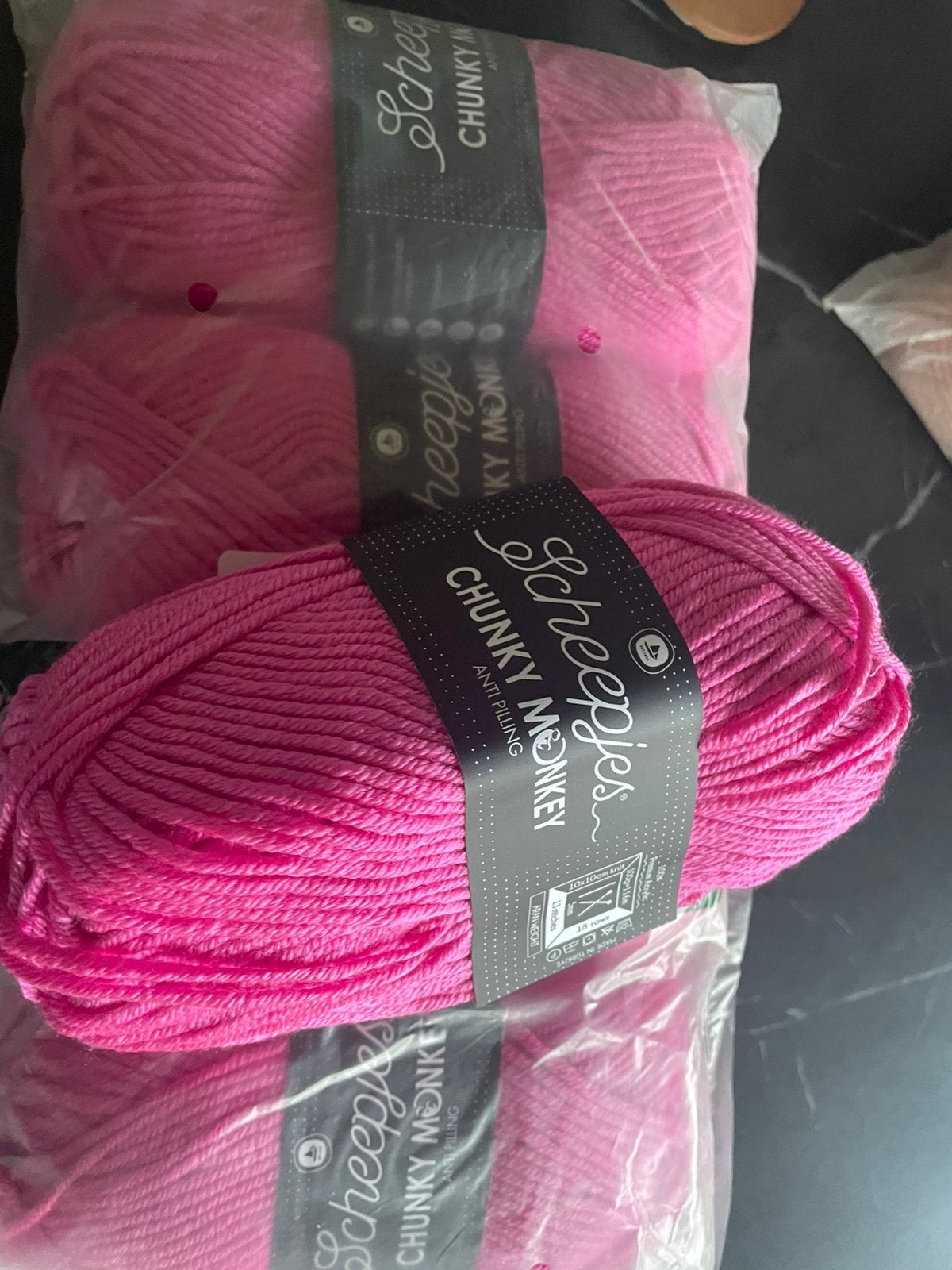 Scheepjes chunky monkey kleur Bubblegum, Ophalen of Verzenden, Nieuw, Breien of Haken, Wol of Garen