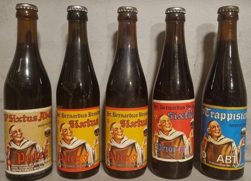 St. Sixtus / St. Bernardus / Westvleteren set (1970–1992), Verzamelen, Biermerken, Ophalen of Verzenden, Gebruikt, Flesje(s), Overige merken