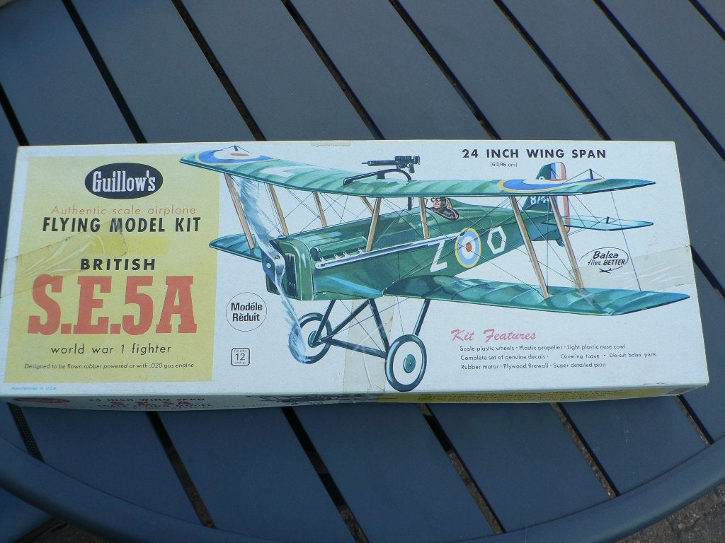 Balsa hout vliegtuig WO I de S.E. 5A, Hobby en Vrije tijd, Modelbouw | Radiografisch | Vliegtuigen, Ophalen of Verzenden, Nieuw