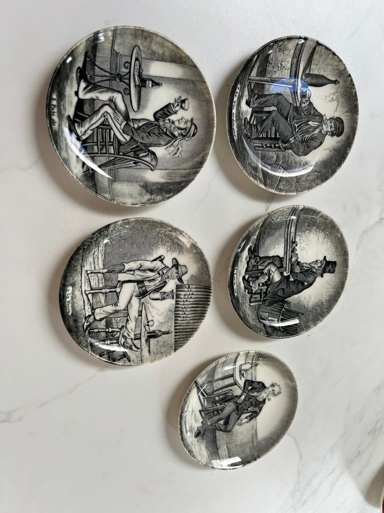 Set van 5 Royal Sphinx Maastricht verzamelbordjes, Ophalen