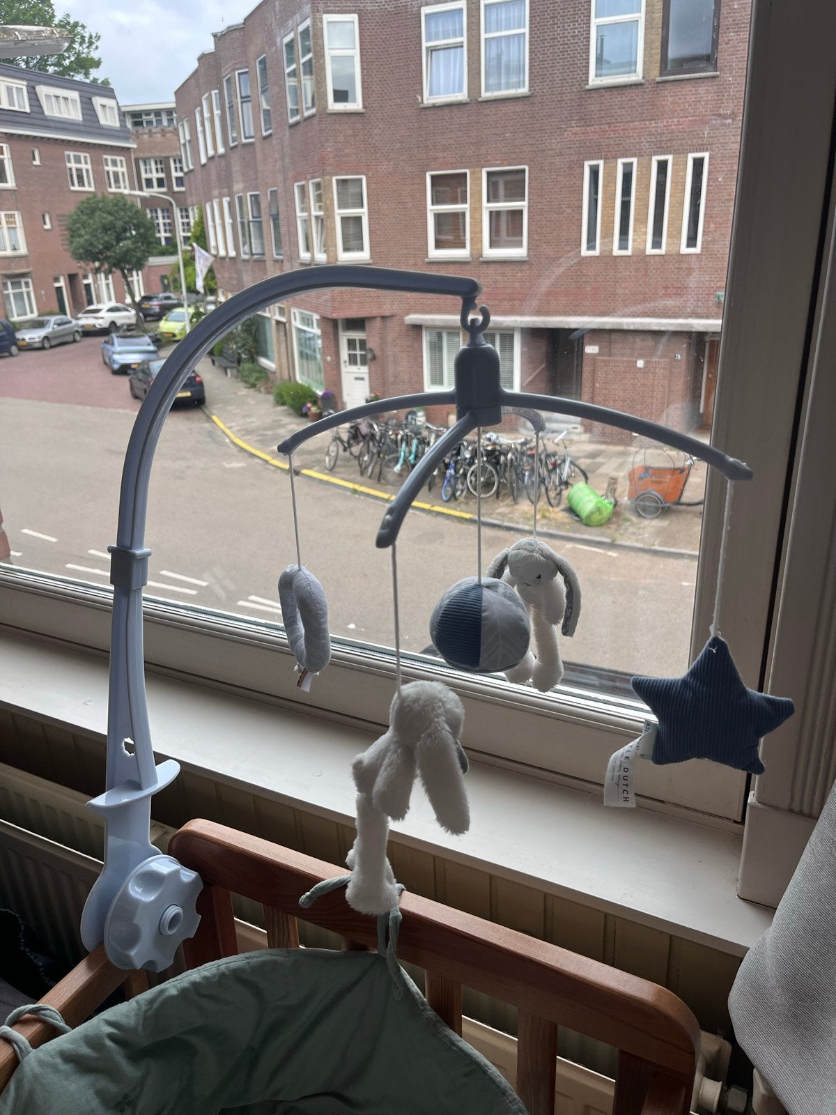 Little Dutch mobiel voor ledikant of box, blauw, Ophalen of Verzenden, Zo goed als nieuw, Mobiel, Met geluid