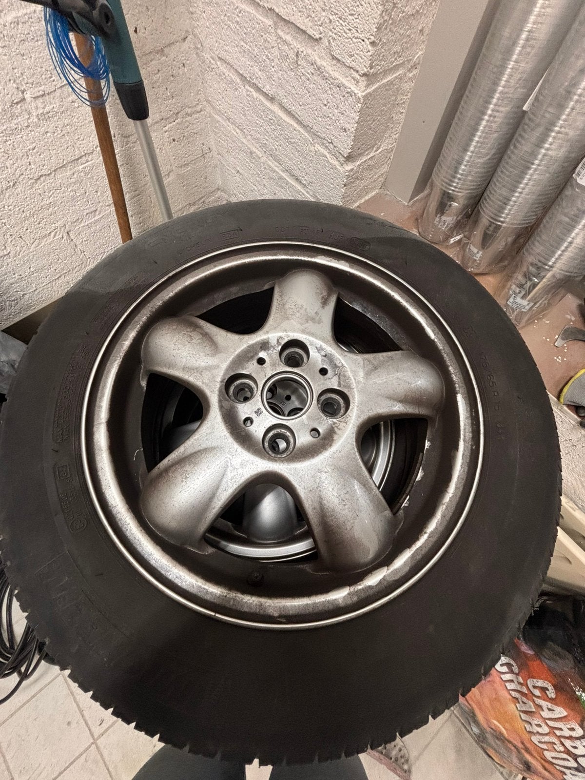 gebruikte zomerbanden/velg voor mini r56, Auto-onderdelen, Banden en Velgen, Ophalen, 15 inch, Velg(en), 175 mm