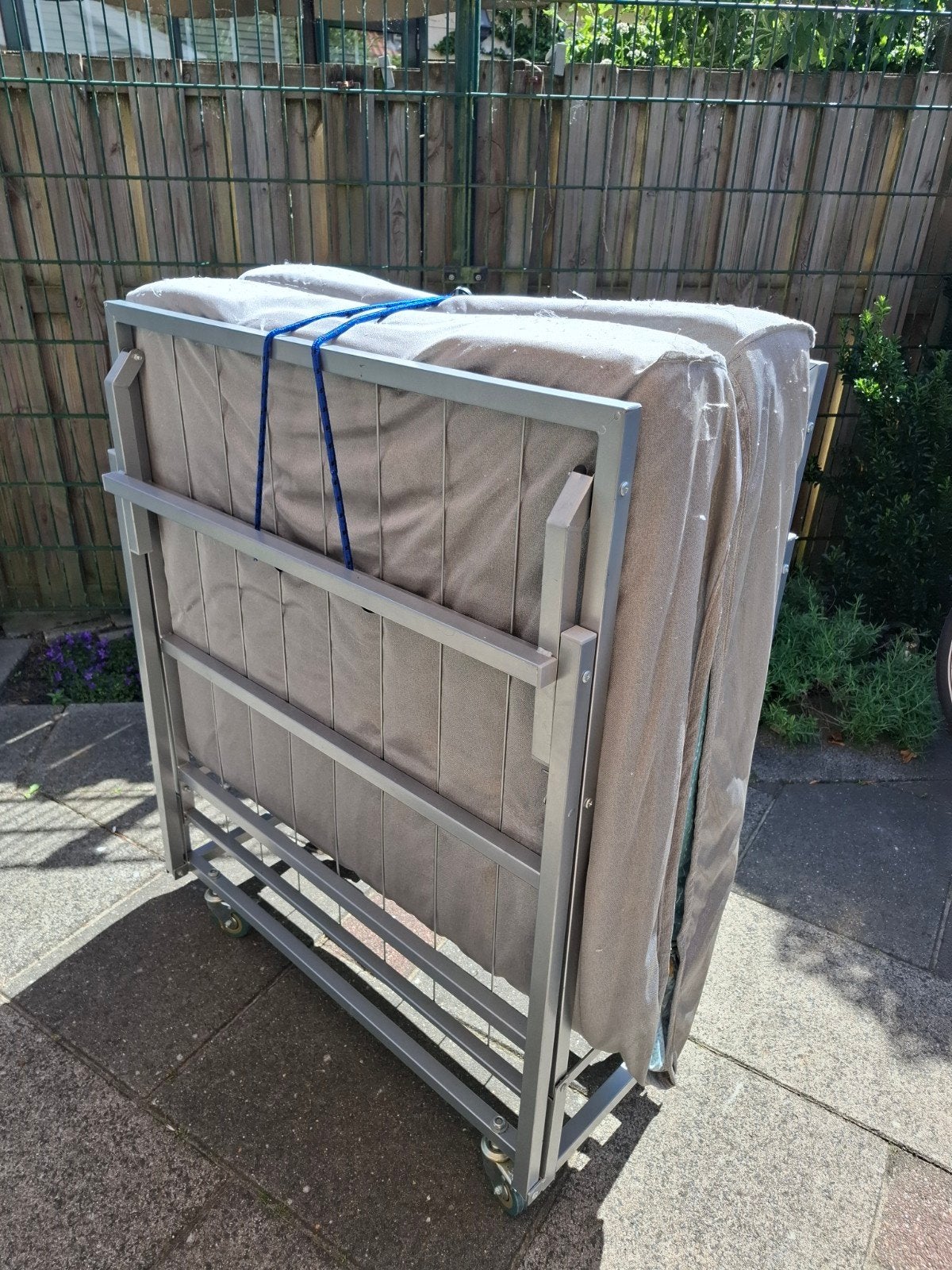 Opklapbed, 90 cm, Eenpersoons, Ophalen of Verzenden, Zo goed als nieuw
