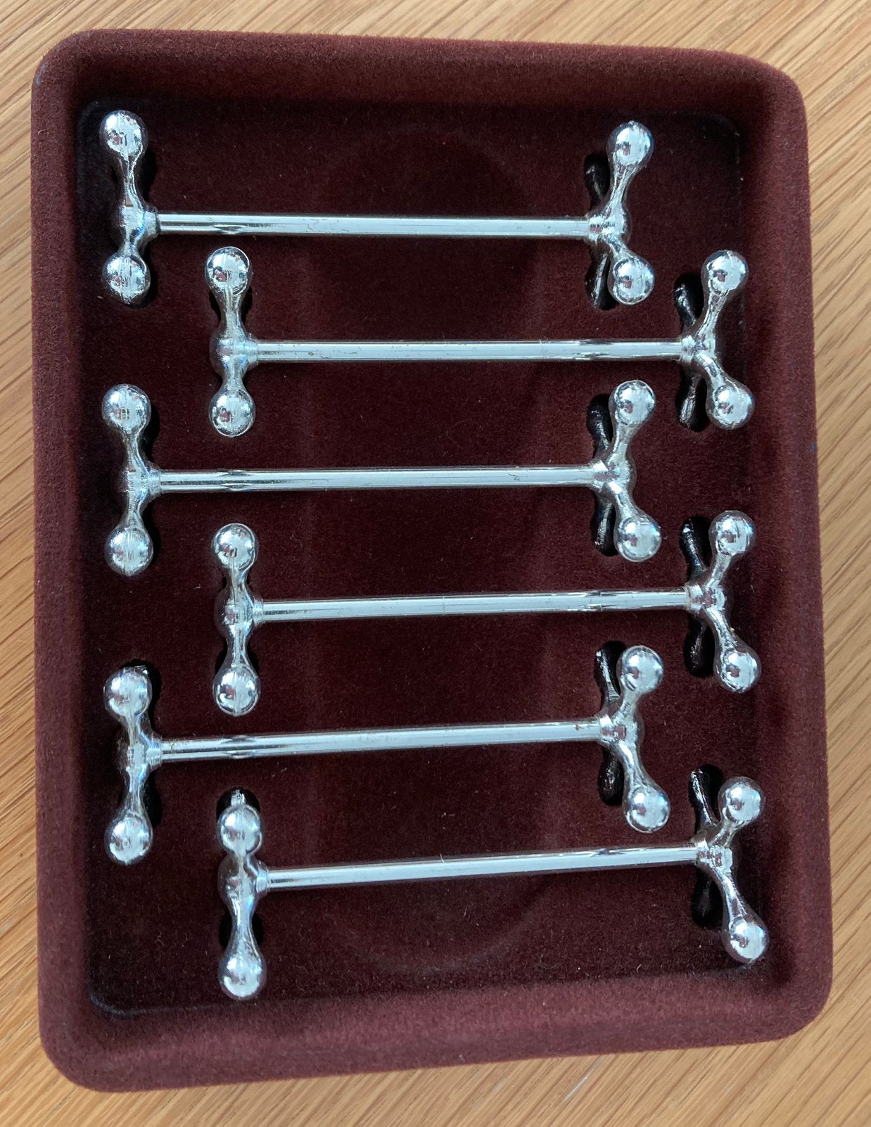 Set van 6 verzilverde messenleggers WMF, Ophalen, Nieuw, WMF, Zilver