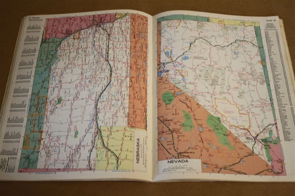 Rand McNally wegenatlas. VS, Canada en Mexico in kaarten., Gelezen, Overige gebieden, Ophalen of Verzenden, Landkaart