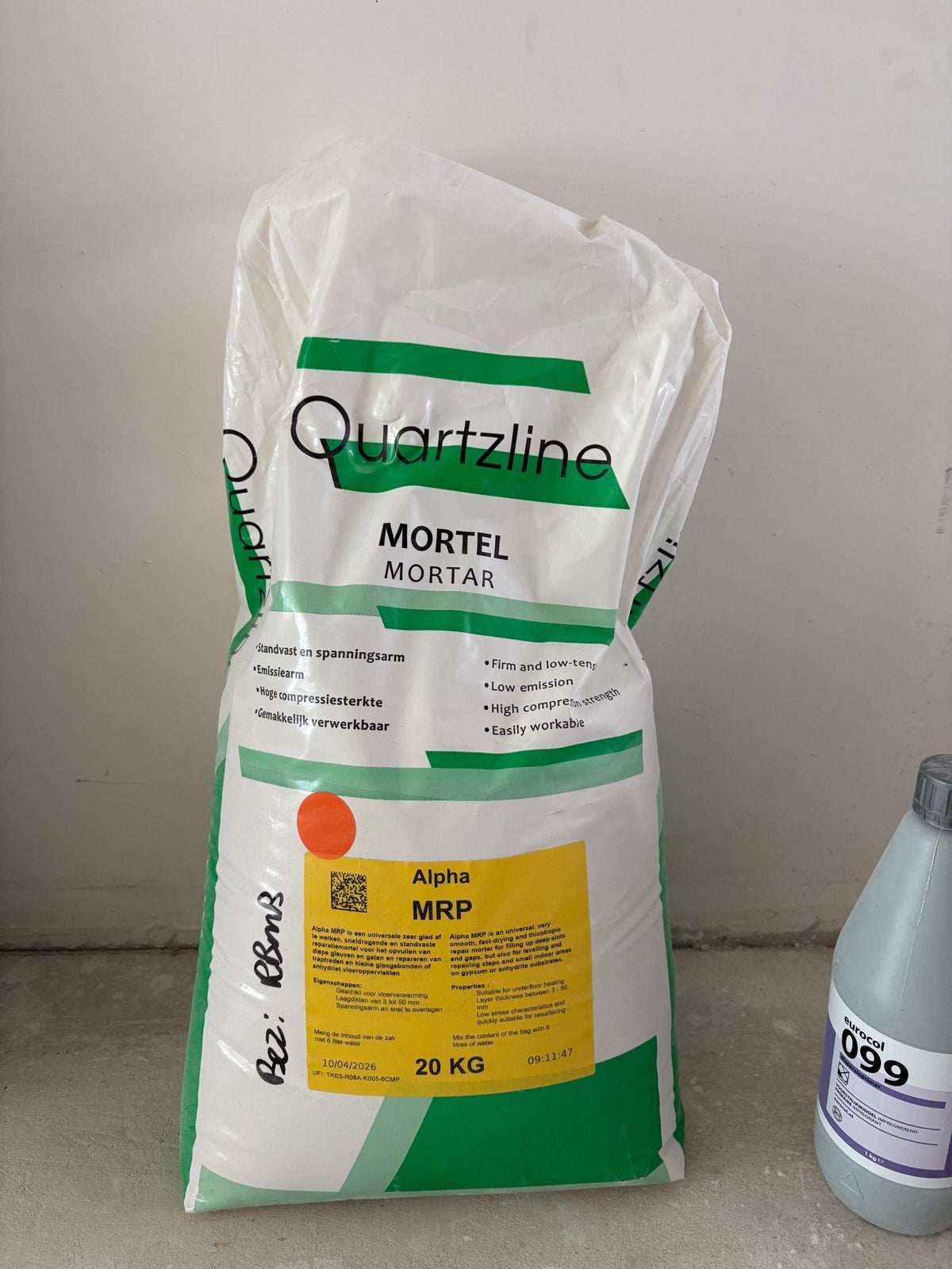 Quartzline Alpha MRP Mortel 20 KG - Nieuw, Ophalen, Nieuw