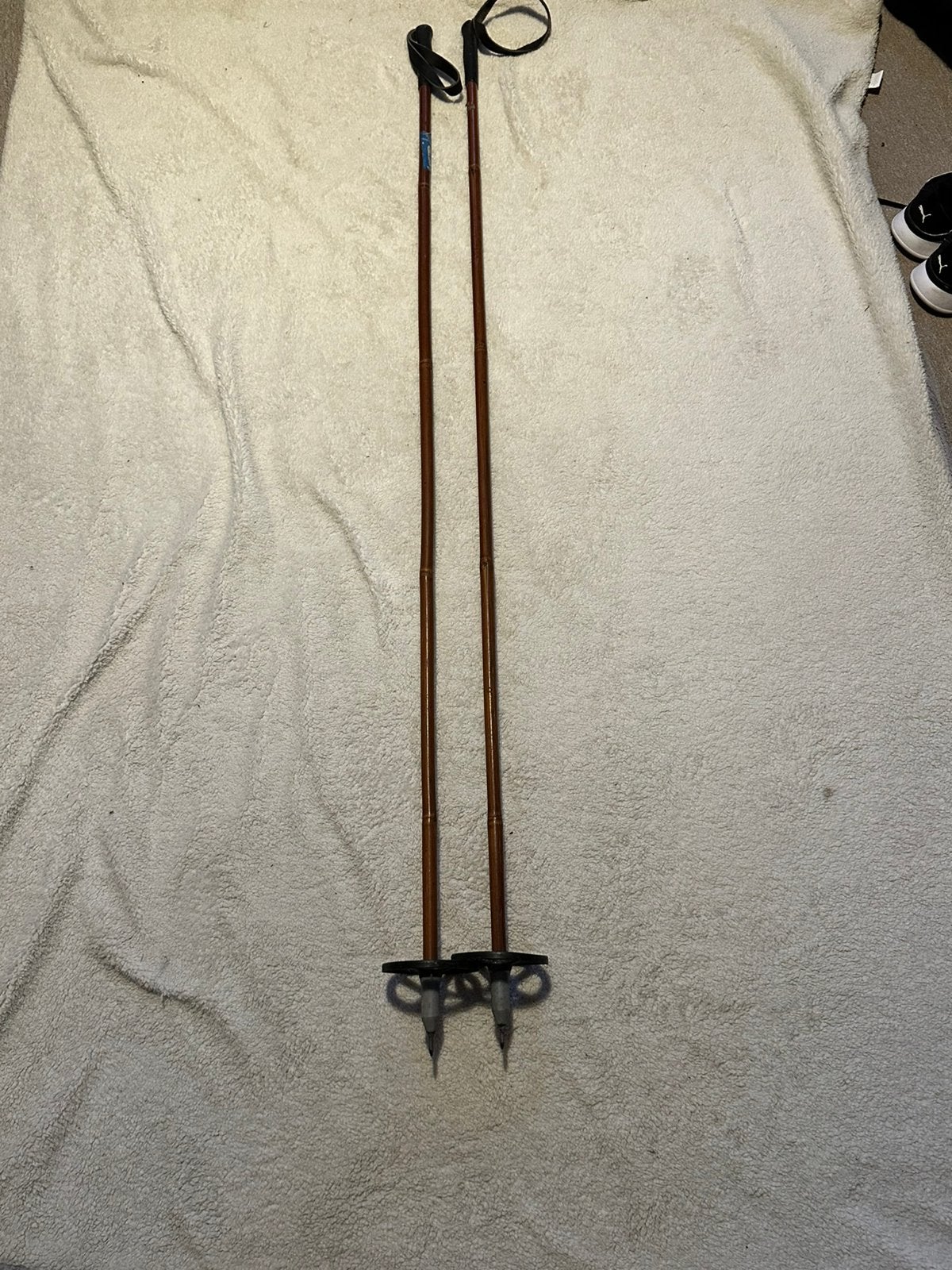 Bamboe skistokken 150cm ski stokken, Ophalen, Skiën, 140 tot 160 cm, Stokken
