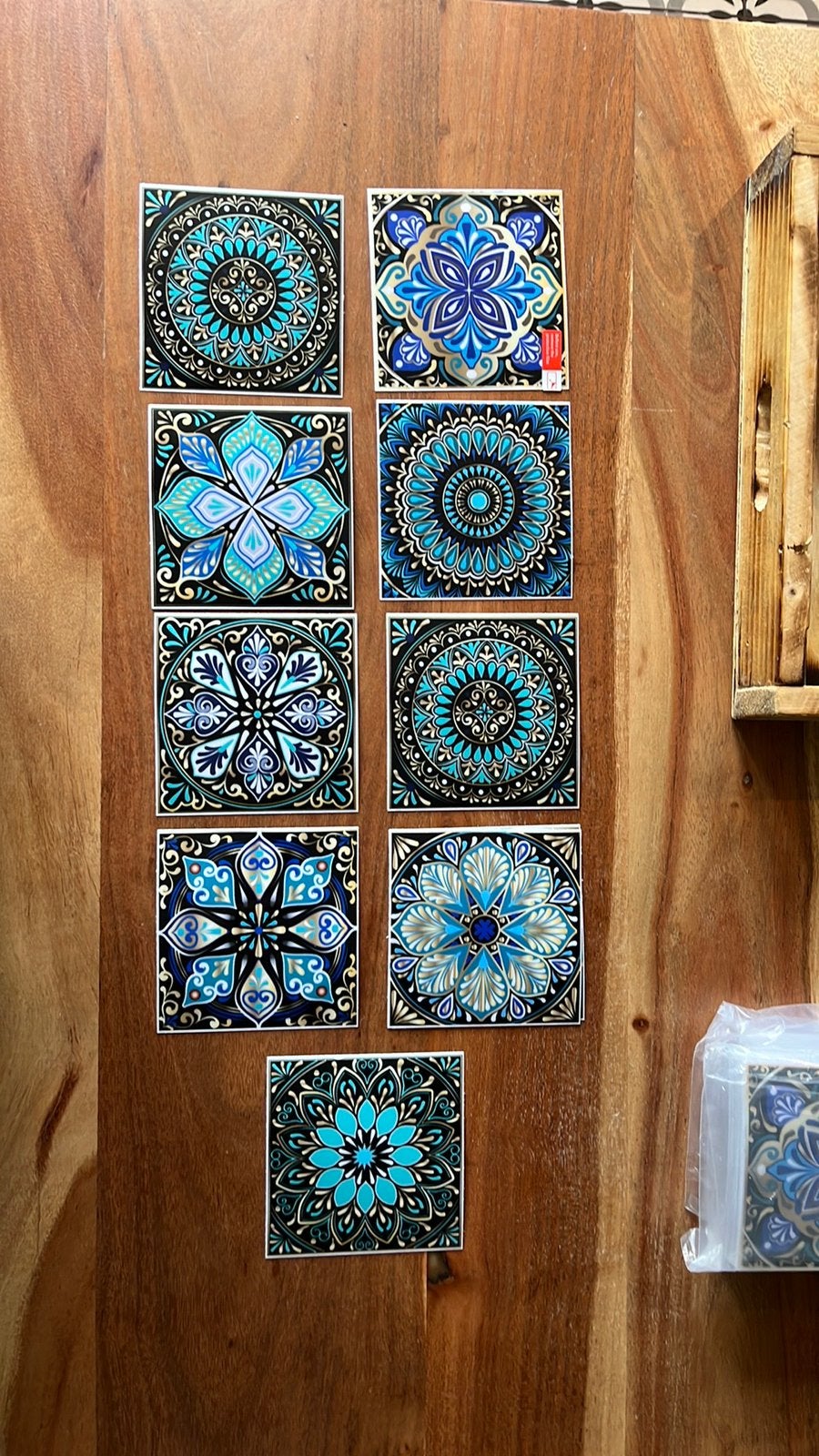 Mandala-/mozaïekmotief zelfklevende stickers (Peel & Stick)., Doe-het-zelf en Verbouw, Overige materialen, Overige typen, Nieuw