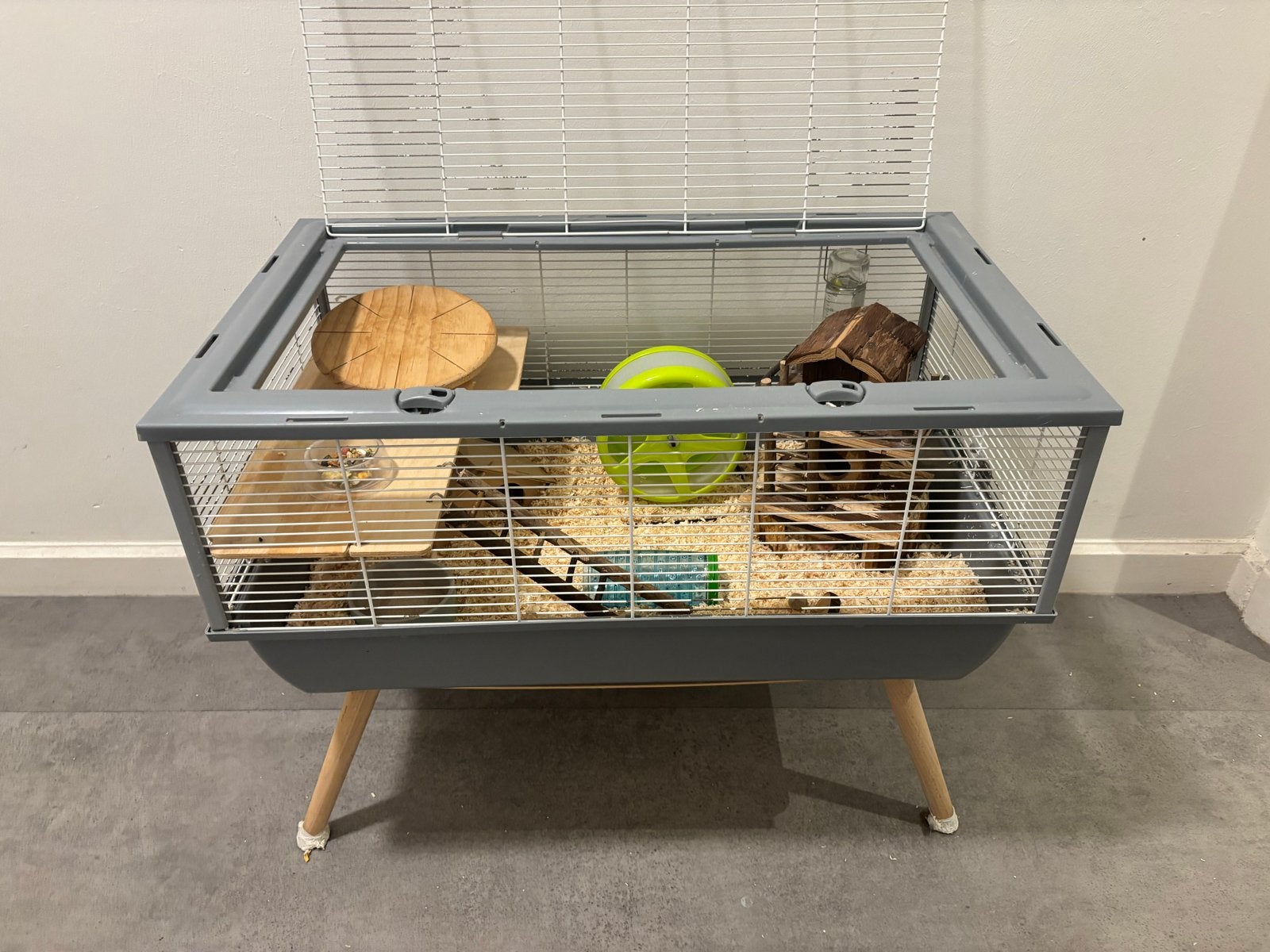 Hamster met volledige kooi te koop, Dieren en Toebehoren, Ophalen, Zo goed als nieuw, Overige typen