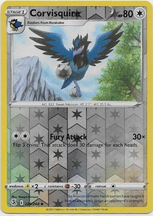 Fusion Strike,  Corvisquire [reverse] 220/264, Verzenden, Nieuw, Losse kaart