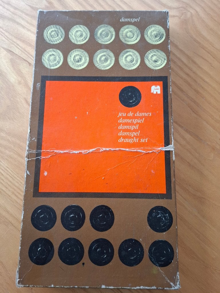 Vintage Dambord Jumbo 753, Een of twee spelers, Ophalen of Verzenden, Gebruikt, Jumbo