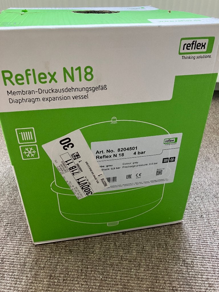 Reflex N expansievat N18 (NIEUW), Ophalen, 30 tot 80 cm, Overige typen, Nieuw