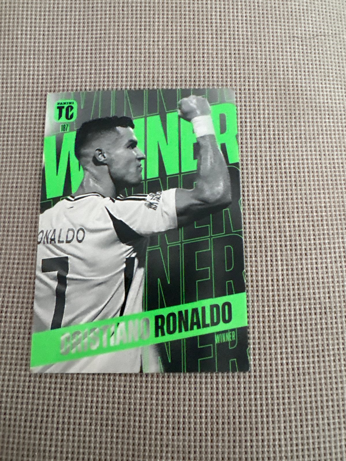 Panini Top Class 2023 Cristiano Ronaldo Winner Kaart, Ophalen of Verzenden, Zo goed als nieuw, Buitenlandse clubs, Spelerskaart