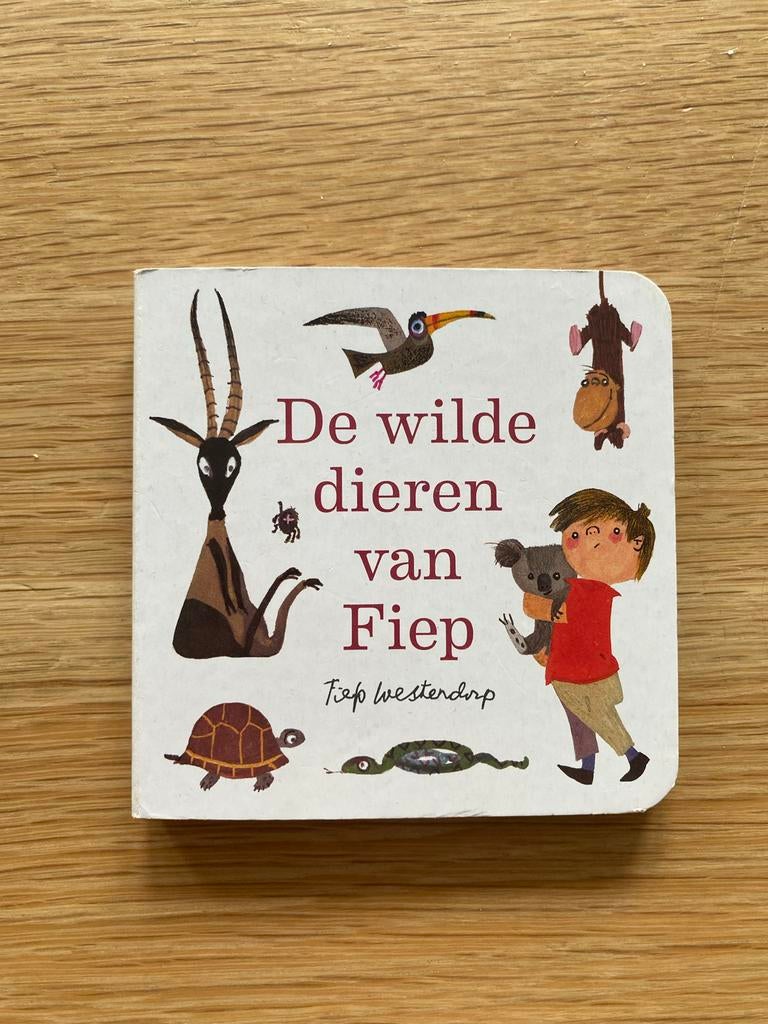 De Wilde Dieren van Fiep - Kartonboekje, Ophalen of Verzenden, Zo goed als nieuw
