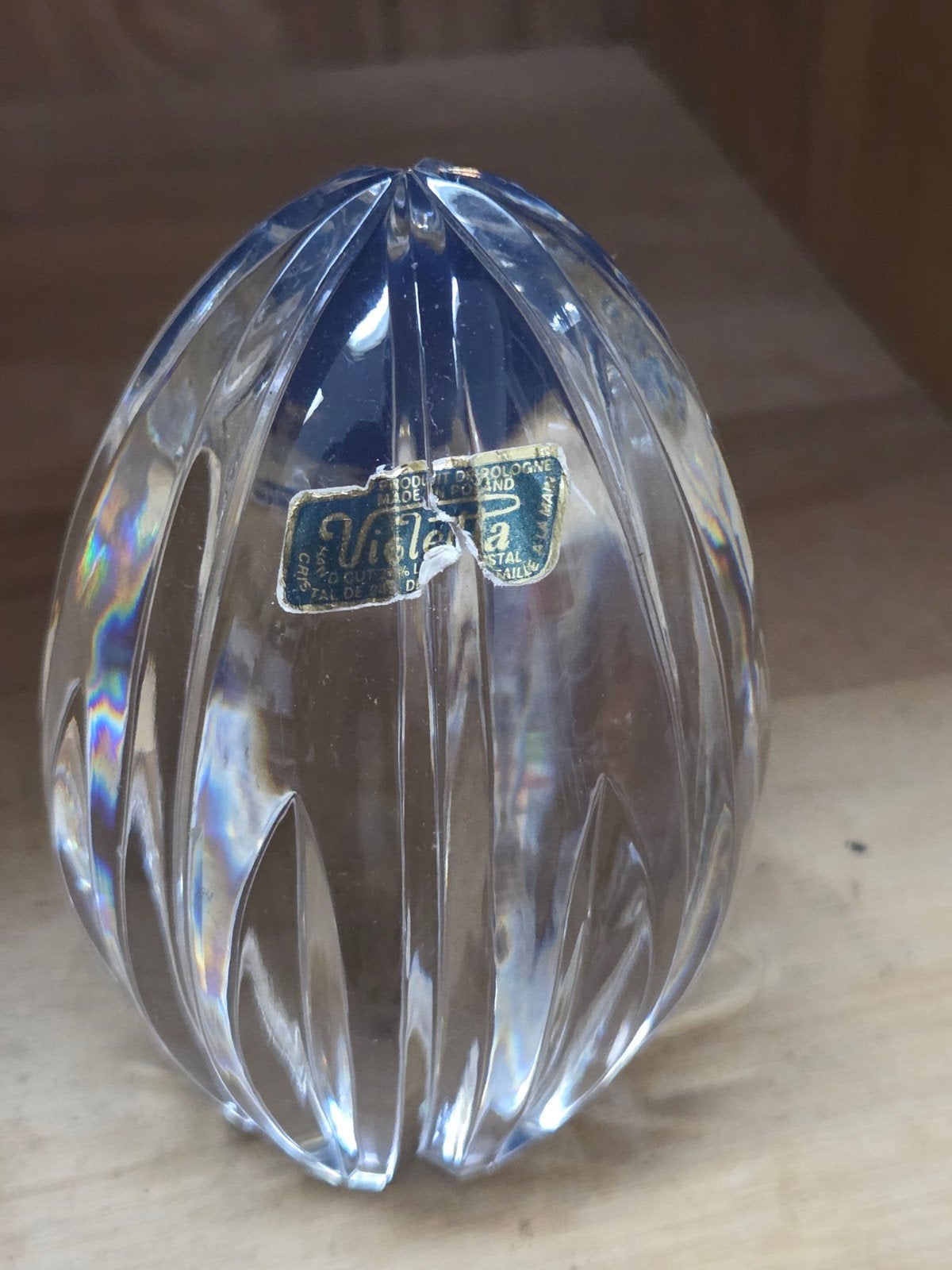 Vintage Villeroy & Boch Kristallen Ei Decoratie, Ophalen of Verzenden