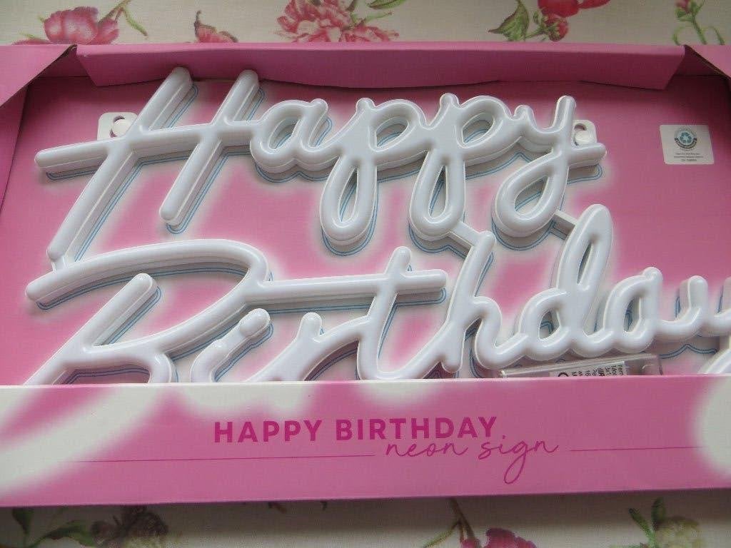 neon lamp/birthday/verjaardag/feest, Ophalen of Verzenden, Nieuw, Versiering, Verjaardag