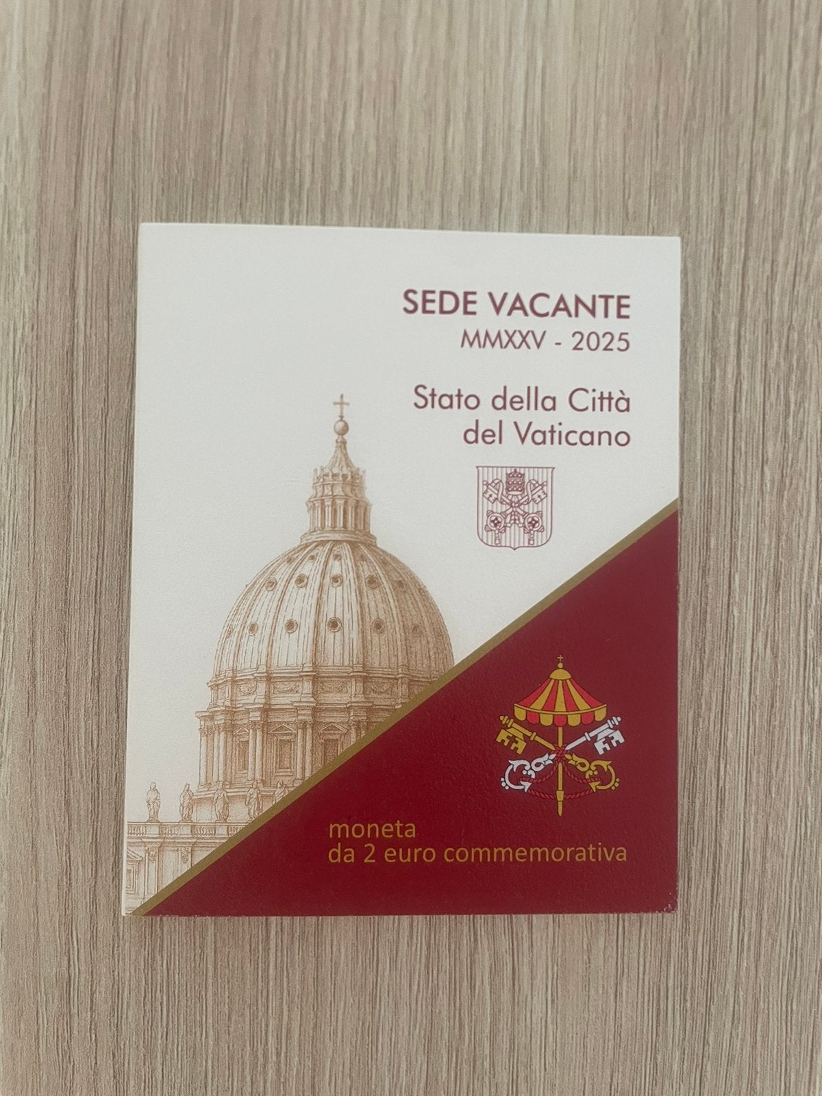 2 euro vaticaan 2025 Sede Vacante, Ophalen of Verzenden, Vaticaanstad, 2 euro