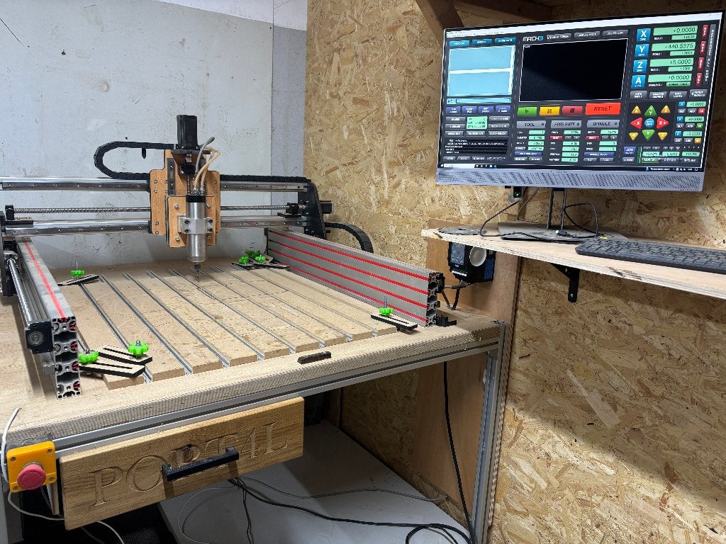 CNC Freesmachine 60x90 cm – 1,5 kW Spindel – Incl. PC, Doe-het-zelf en Verbouw, Ophalen, Gebruikt, Elektrisch, Overige soorten